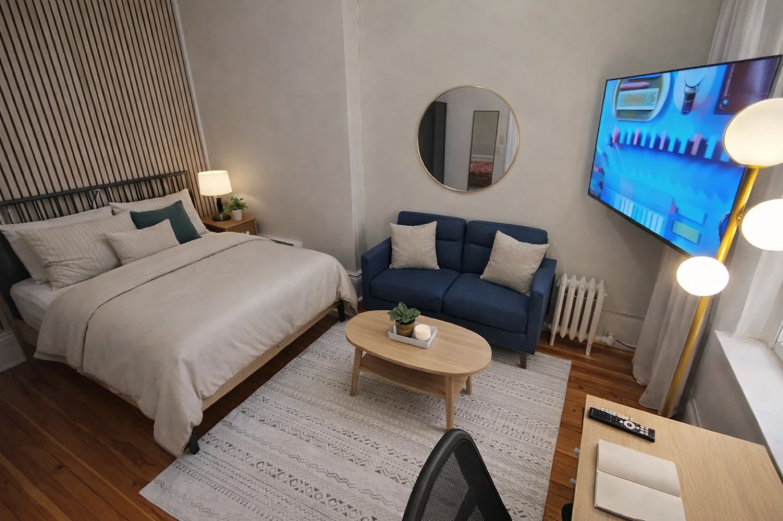 Furnished Deluxe Plus suite at Dover Quarters